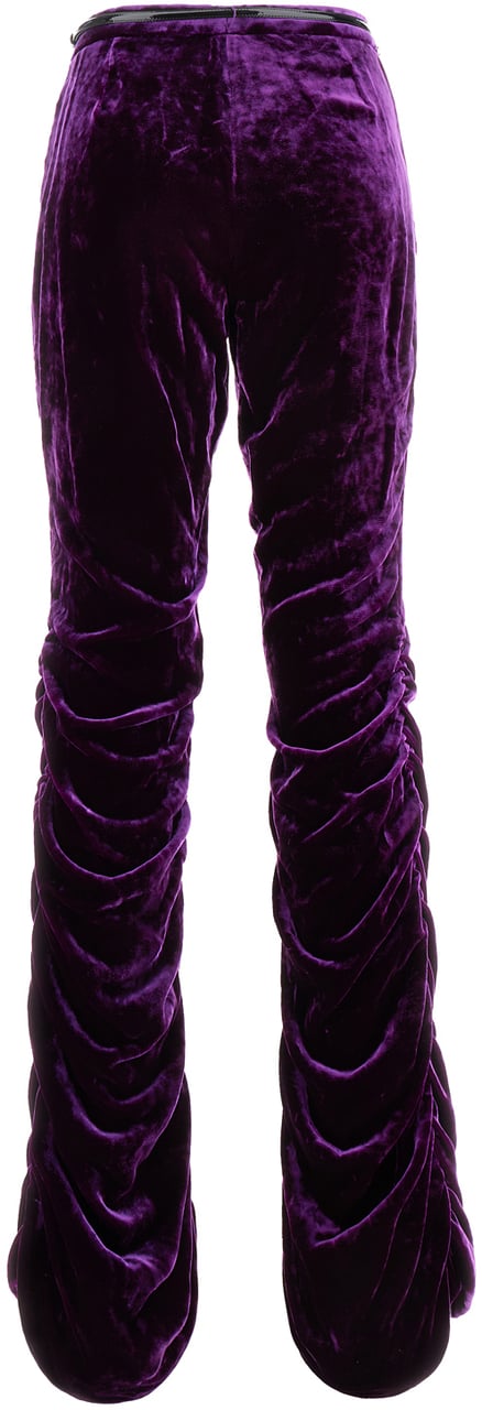 Gucci Gucci Purple velvet pant Paars