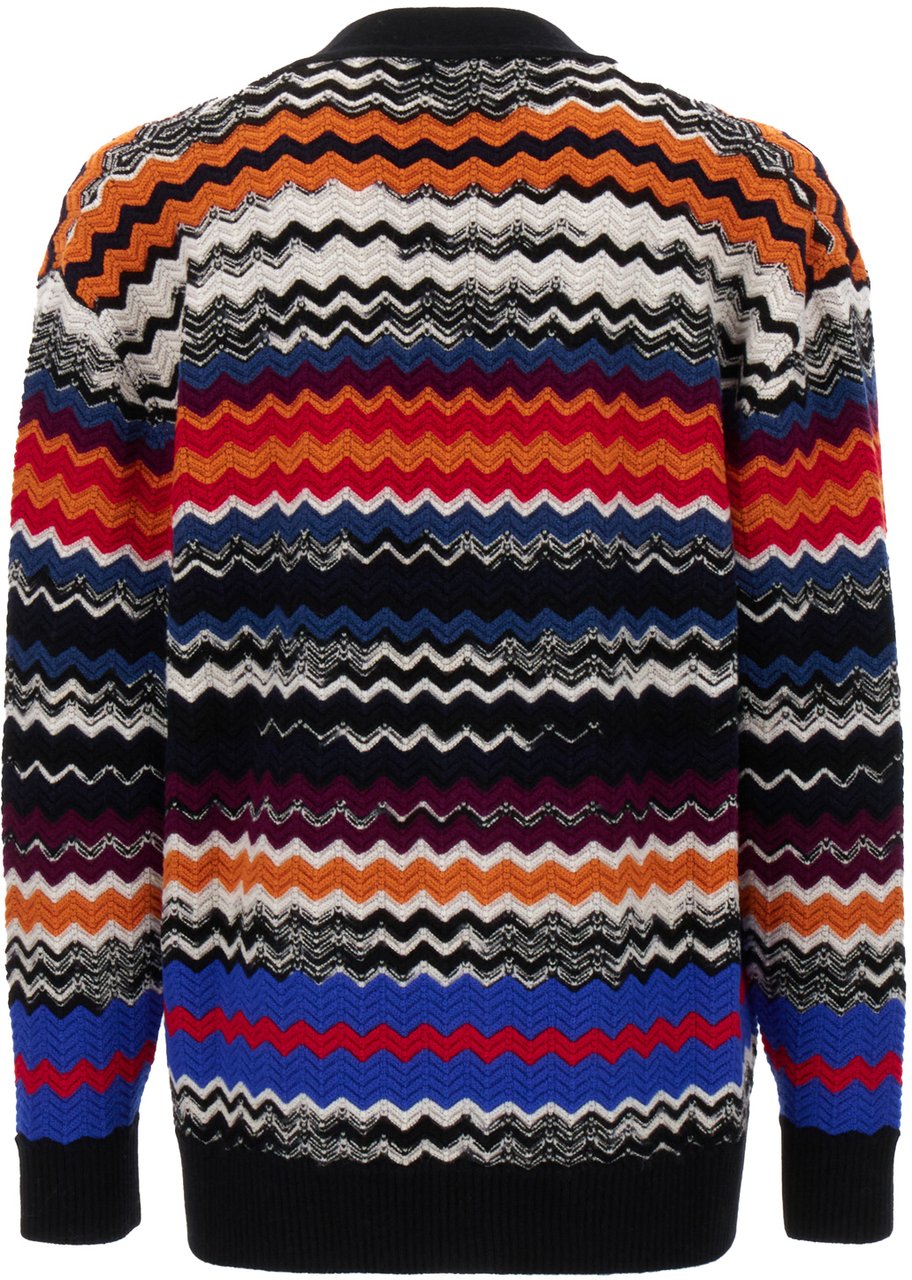 Missoni Missoni Embroidered stretch wool blend cardigan Divers