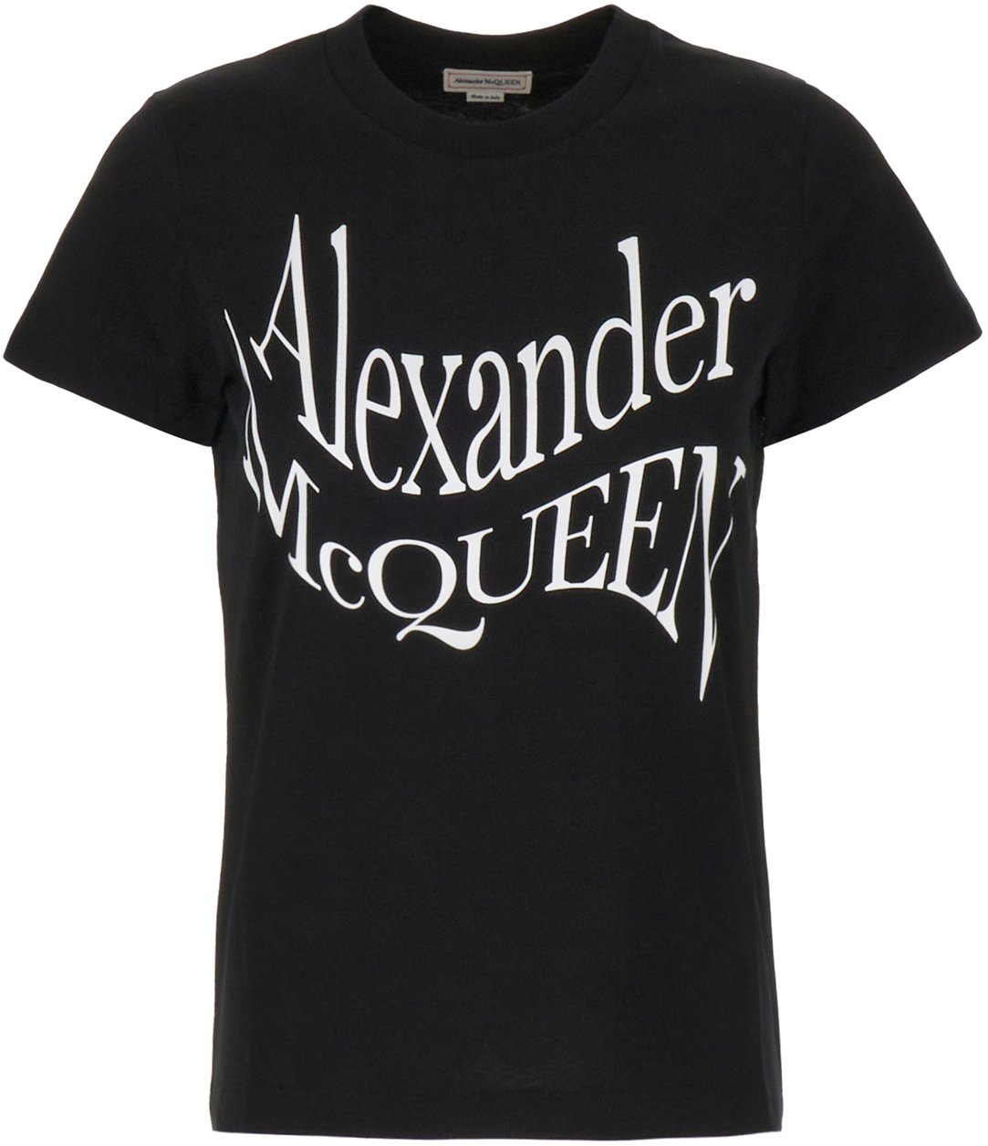 Alexander McQueen Alexander McQueen Black cotton t-shirt Zwart