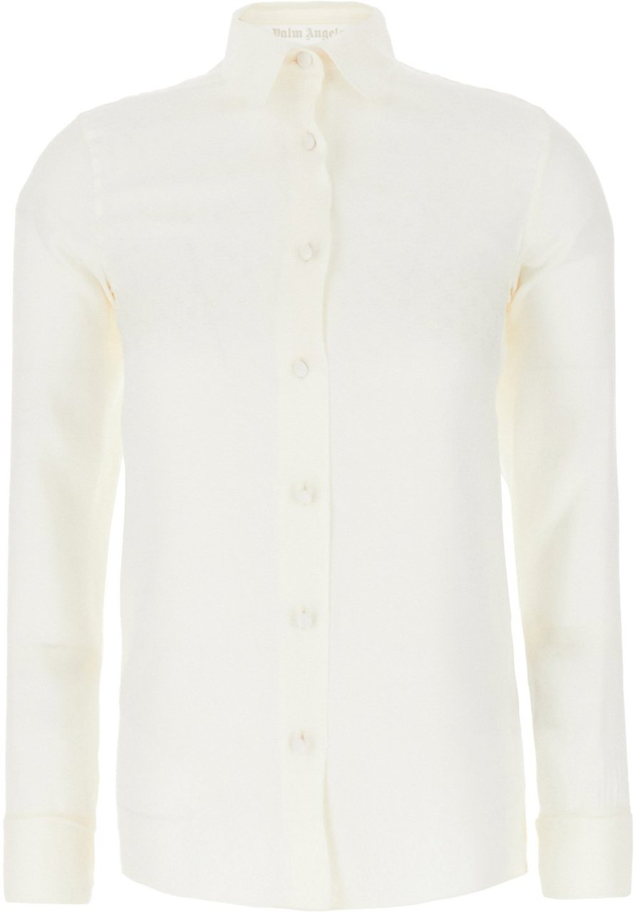 Palm Angels Palm Angels Ivory silk blouse Neutraal