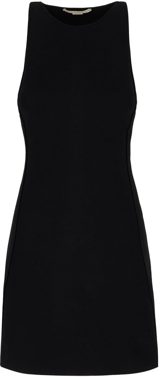 Stella McCartney Stella McCartney Black viscose blend mini dress Zwart
