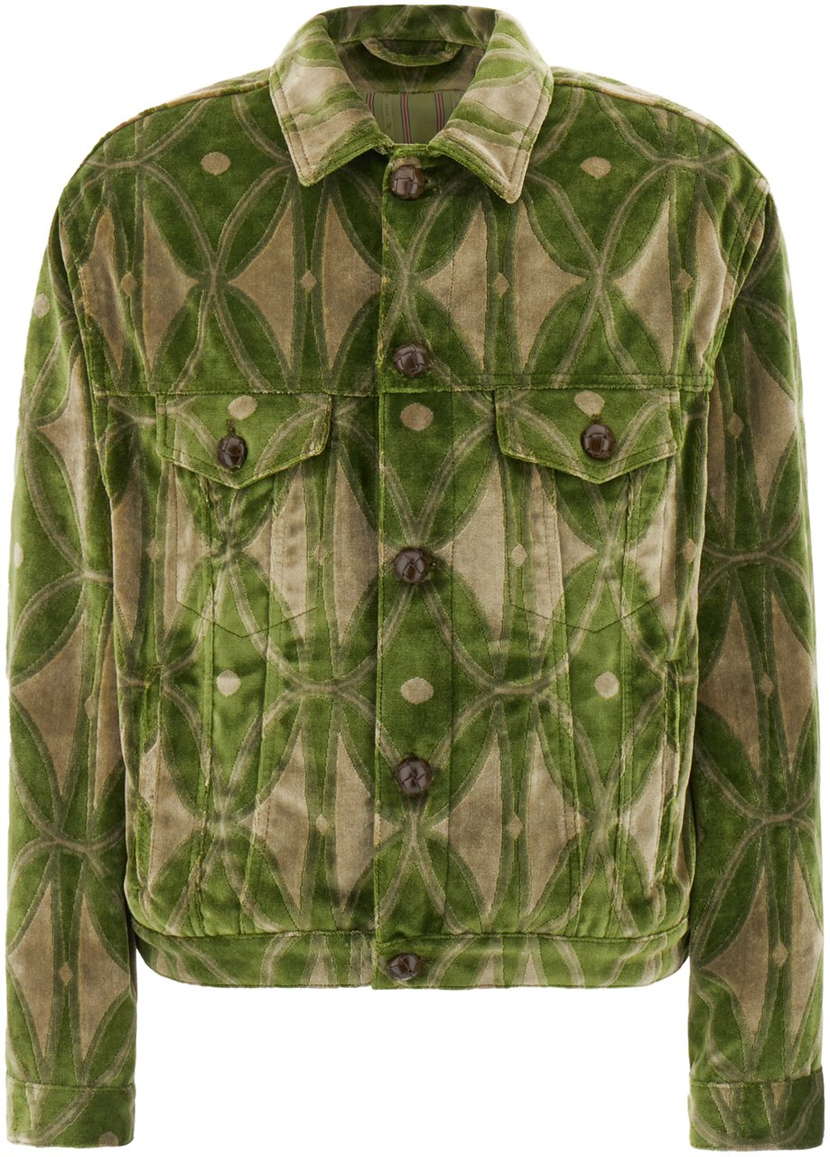Etro Etro Embroidered velvet oversize jacket Divers
