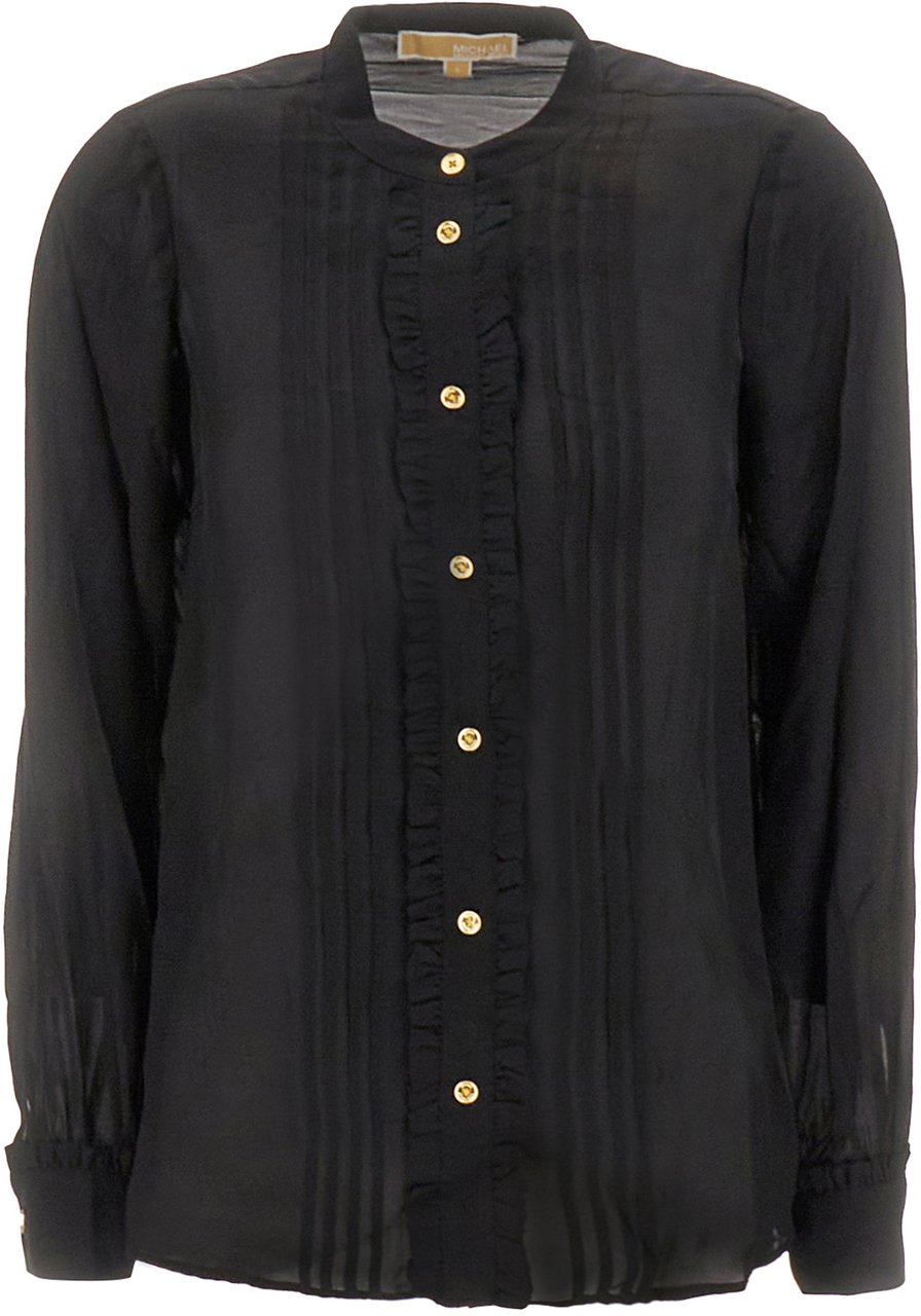 Michael Kors Michael Kors Black viscose blend blouse Zwart