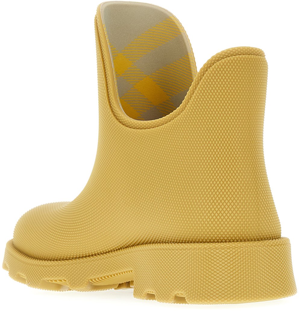 Burberry Burberry Cream rubber Marsh ankle boots Geel