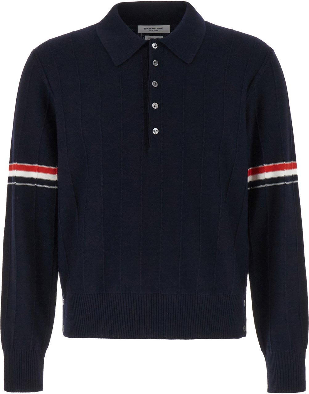 Thom Browne Thom Browne Midnight blue wool sweater Blauw