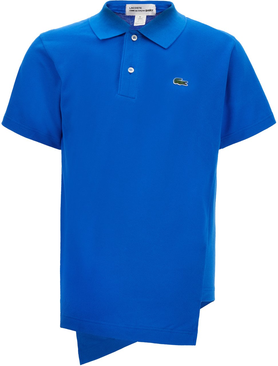 Comme des Garçons Comme des Garcons Blue piquet polo shirt Blauw
