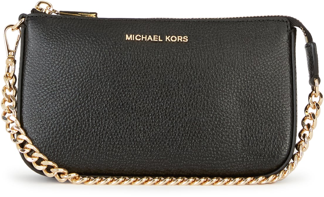 Michael Kors Md Chain Pouchette Black Zwart