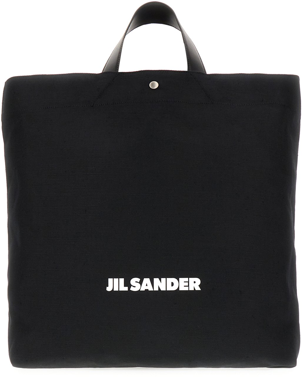 Jil Sander Jil Sander Black canvas shopping bag Zwart