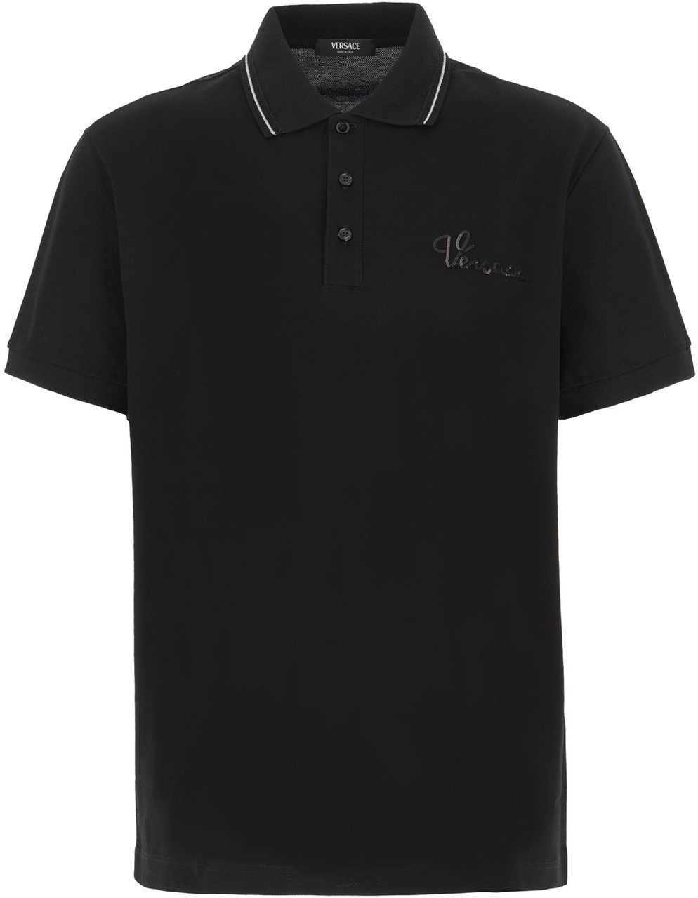 Versace T-Shirts And Polos Black Zwart
