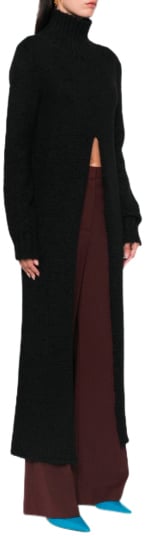 Jil Sander Hn Ls Dress Black Zwart