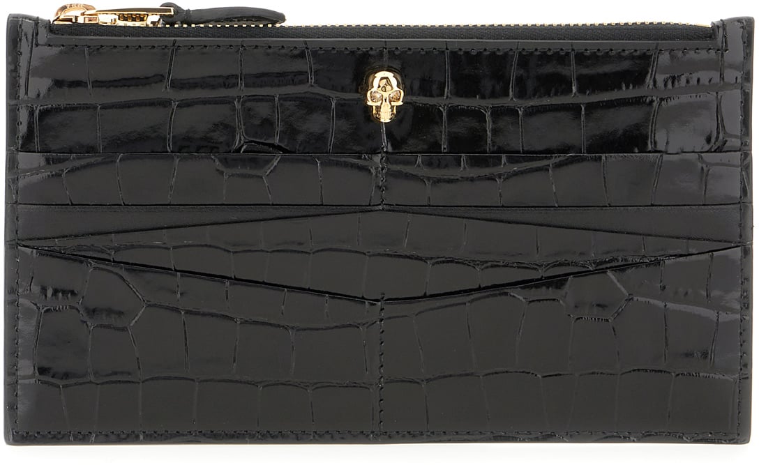 Alexander McQueen Wallet Black Zwart
