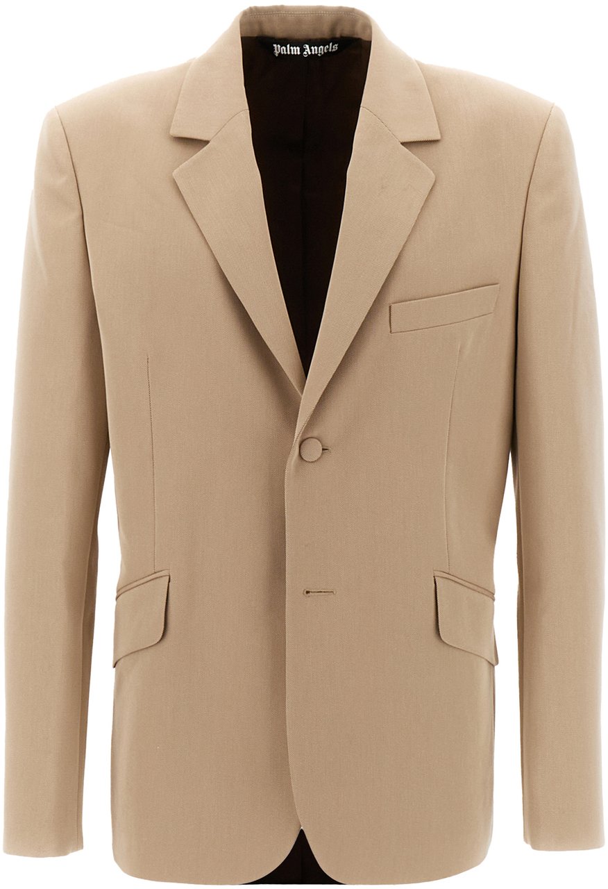 Palm Angels Palm Angels Cappuccino cotton blend blazer Beige