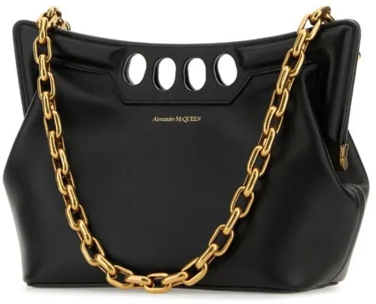 Alexander McQueen The Peak Small Bag Zwart
