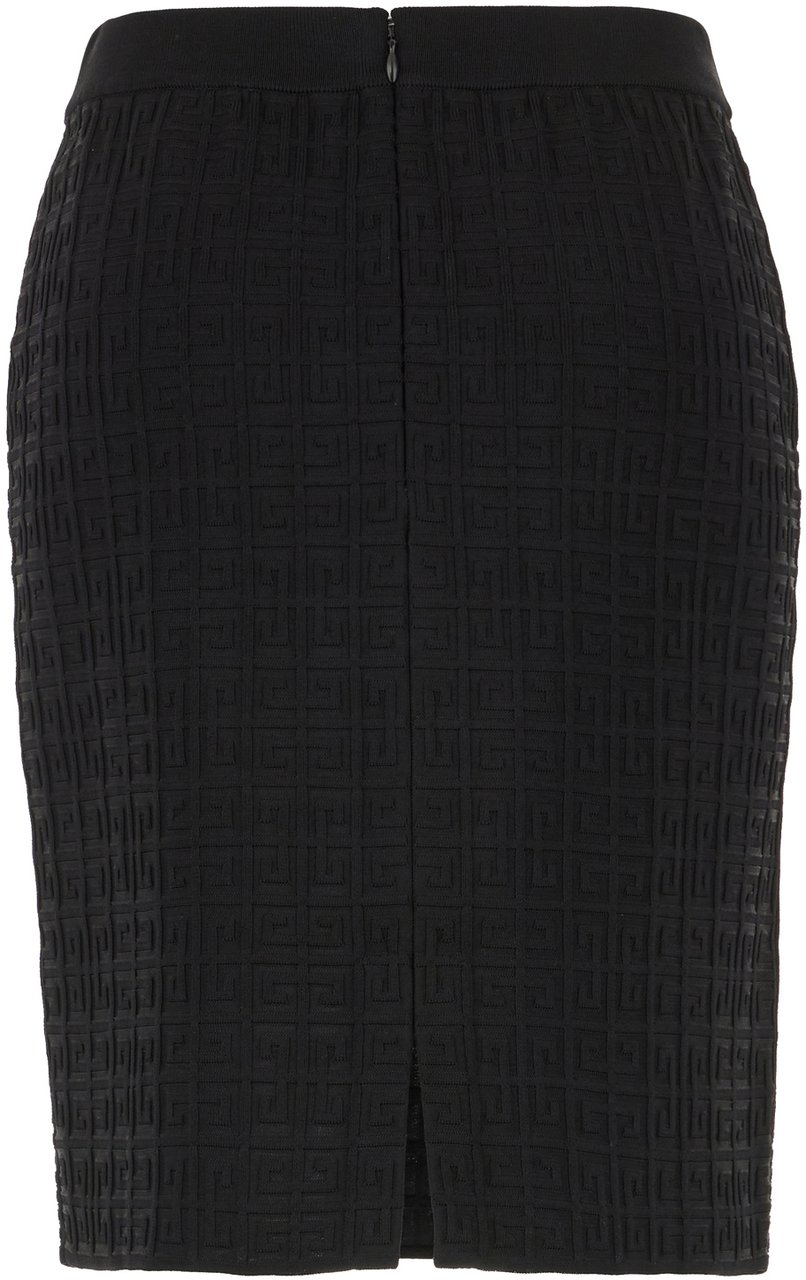 Givenchy Givenchy Black stretch viscose blend skirt Zwart