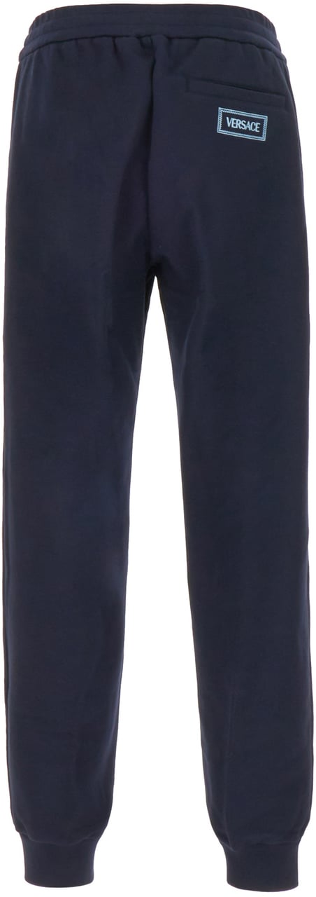 Versace Versace Midnight blue cotton joggers Blauw