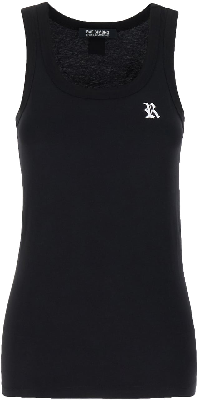 Raf Simons Raf Simons Black cotton top Zwart