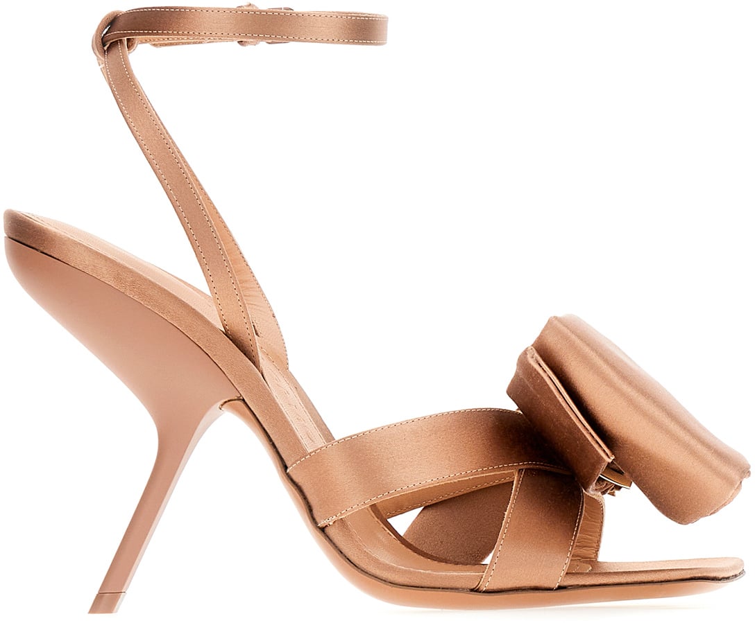 Ferragamo Ferragamo Biscuit satin Helena sandals Bruin