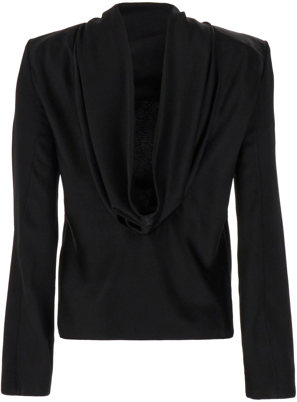 Saint Laurent Saint Laurent Black silk blouse Zwart