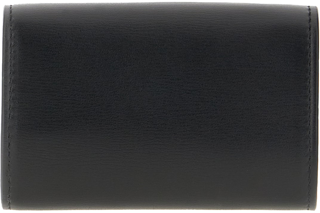 Ferragamo Ferragamo Black leather wallet Zwart
