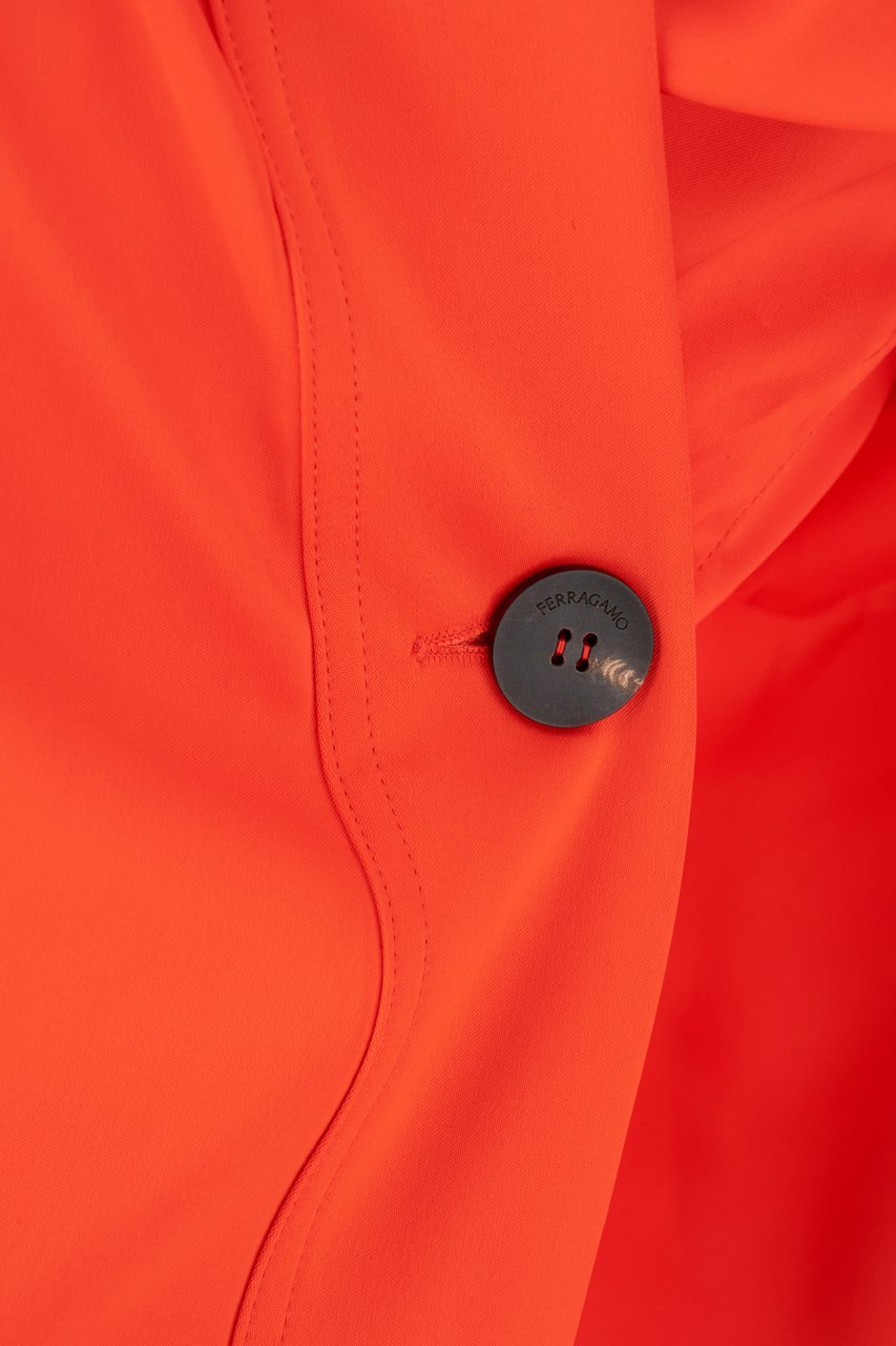 Ferragamo Ferragamo Coral stretch viscose blouse Oranje