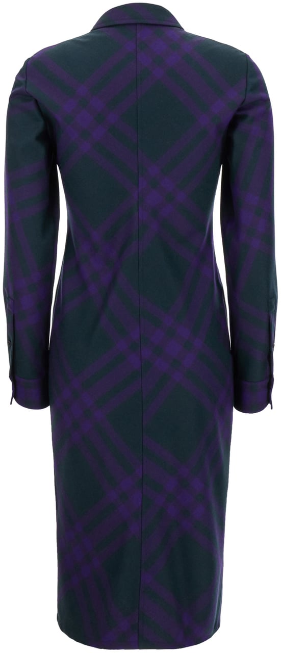 Burberry Burberry Embroidered wool shirt dress Divers