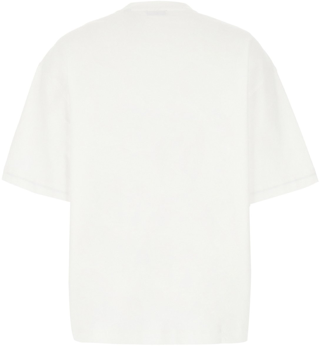 Burberry Burberry Ivory cotton oversize t-shirt Neutraal