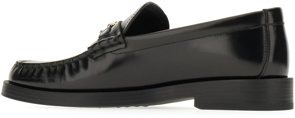 Jimmy Choo Jimmy Choo Black leather Addie loafers Zwart