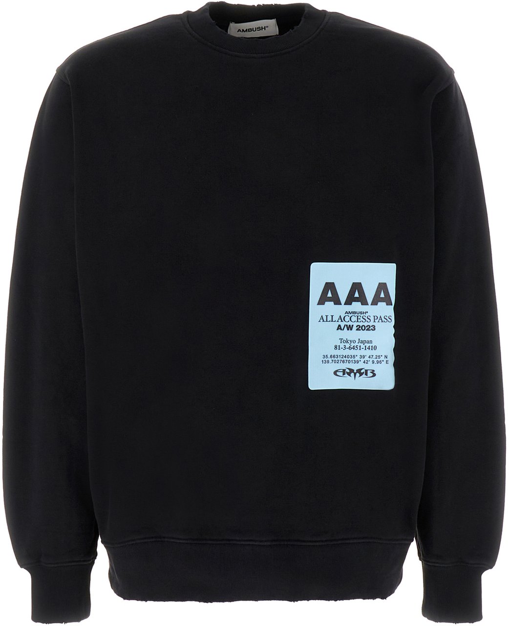 AMBUSH AMBUSH Black cotton sweatshirt Zwart