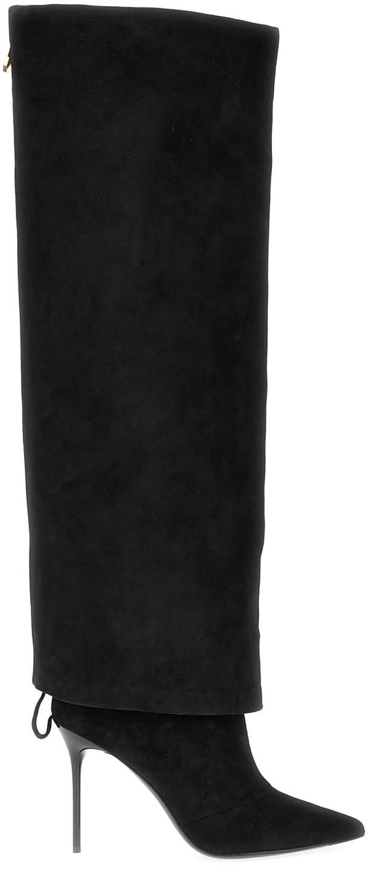 Balmain Balmain Black suede Ariel boots Zwart