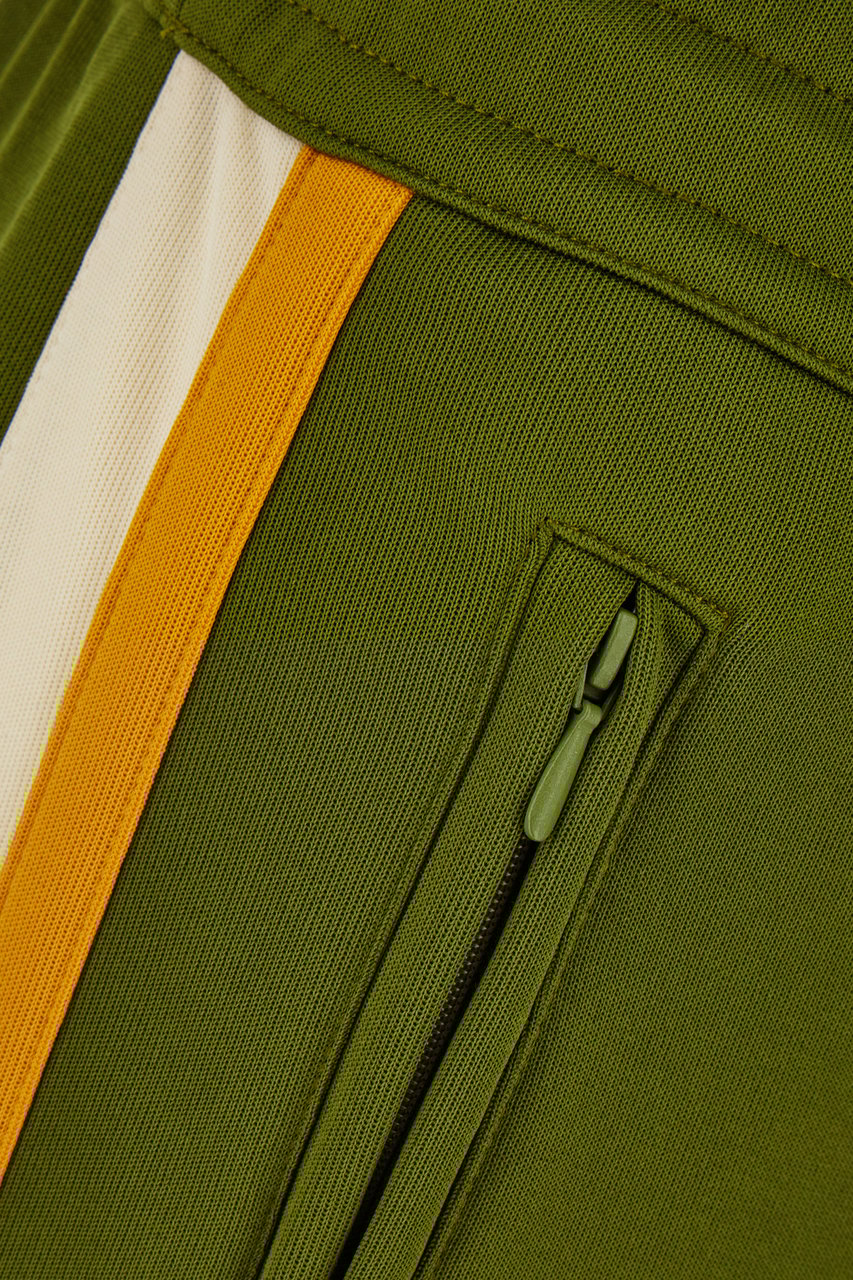 Drôle de Monsieur Drôle de Monsieur Military green polyester blend joggers Groen
