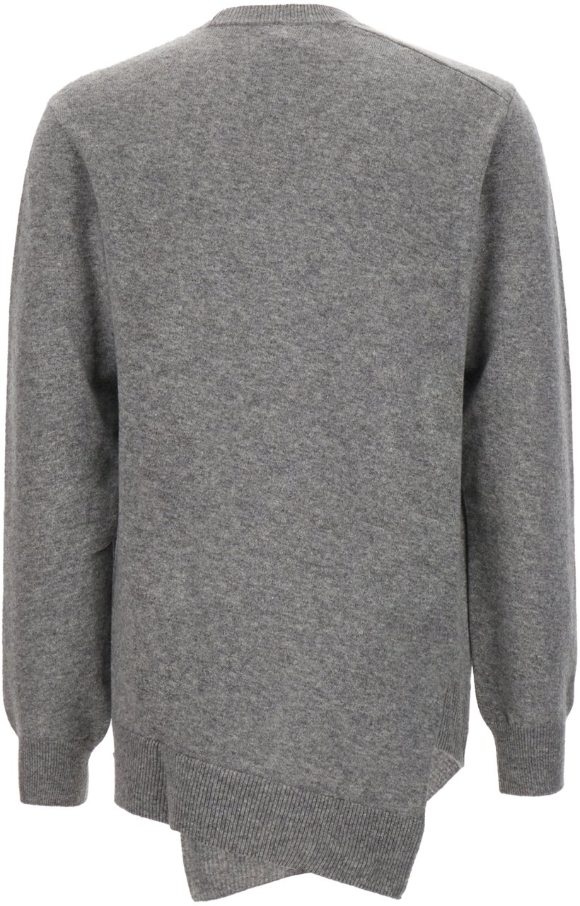 Comme des Garçons Comme des Garcons Melange grey wool sweater Grijs