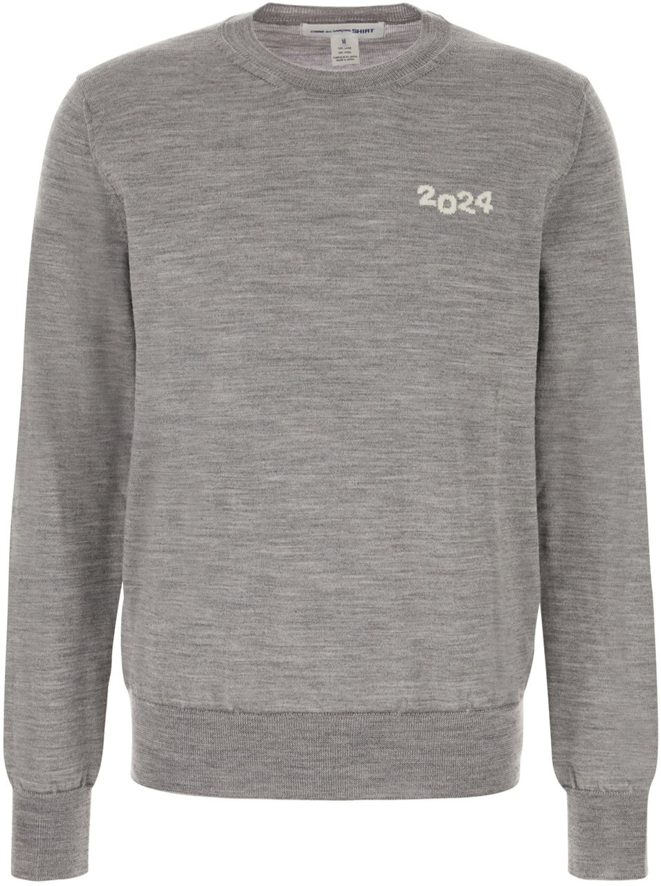 Comme des Garçons Comme des Garcons Melange grey wool sweater Grijs