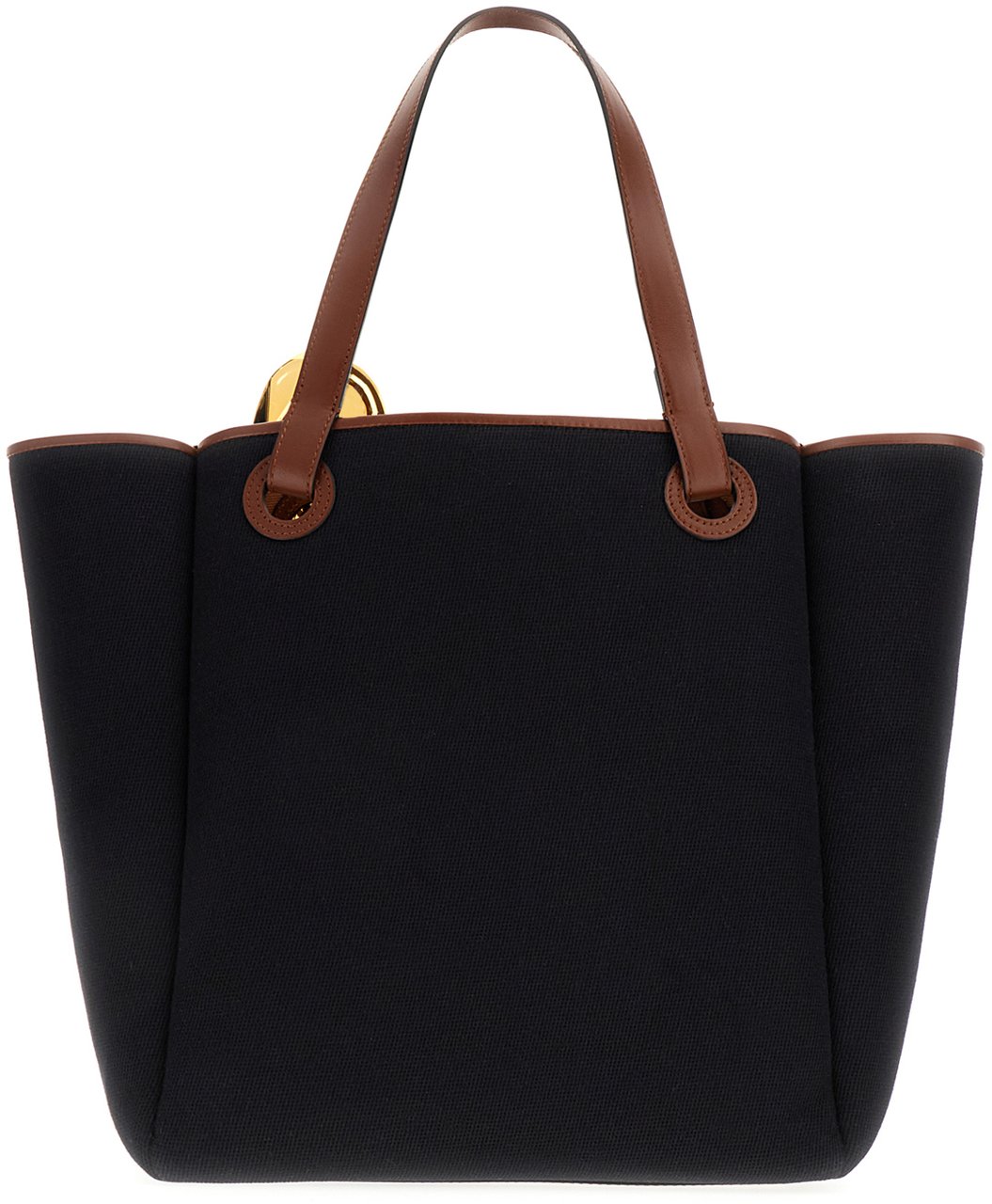 J.W. Anderson J.W. Anderson Black canvas Corner shopping bag Zwart