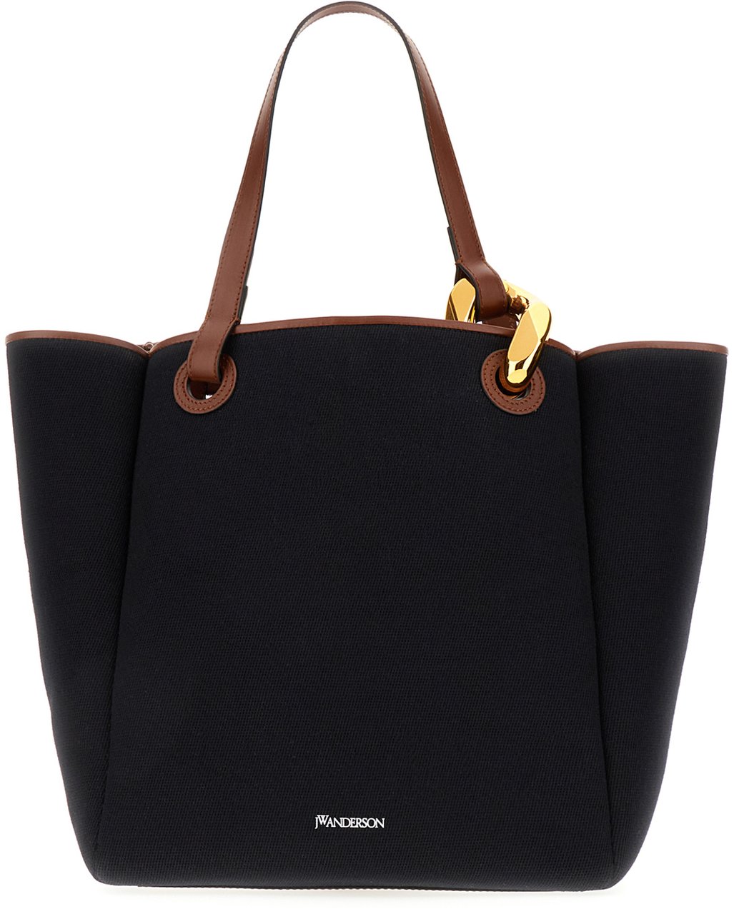 J.W. Anderson J.W. Anderson Black canvas Corner shopping bag Zwart
