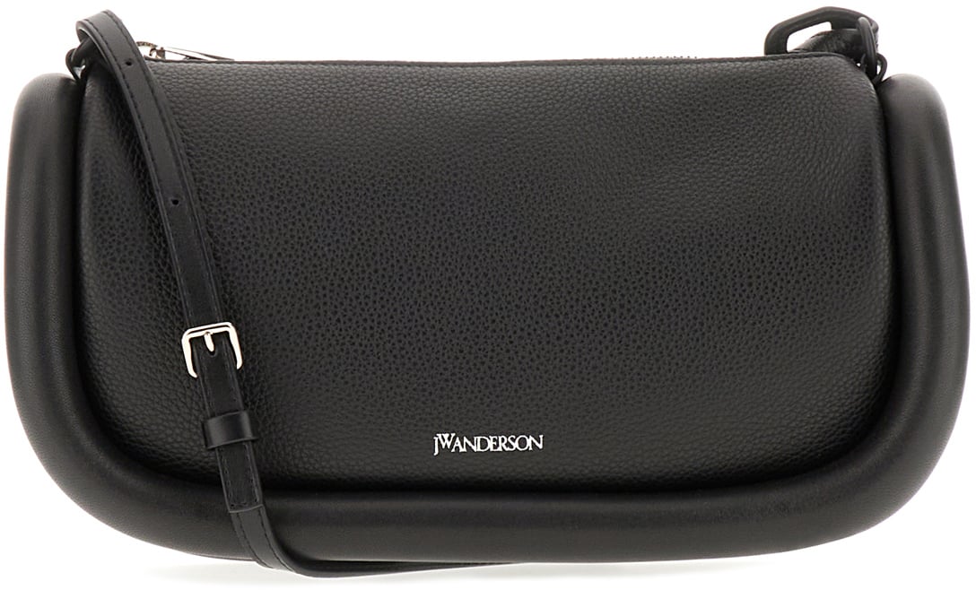 J.W. Anderson J.W. Anderson Black leather Bumper-15 crossbody bag Zwart
