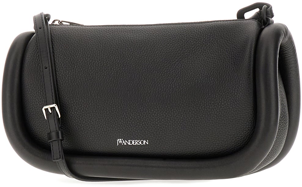 J.W. Anderson J.W. Anderson Black leather Bumper-15 crossbody bag Zwart