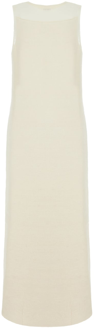 Jil Sander Jil Sander Ivory wool blend dress Neutraal