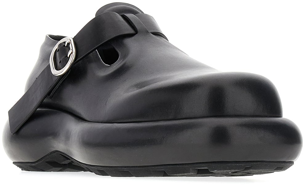 Jil Sander Jil Sander Black leather buckle shoes Blauw