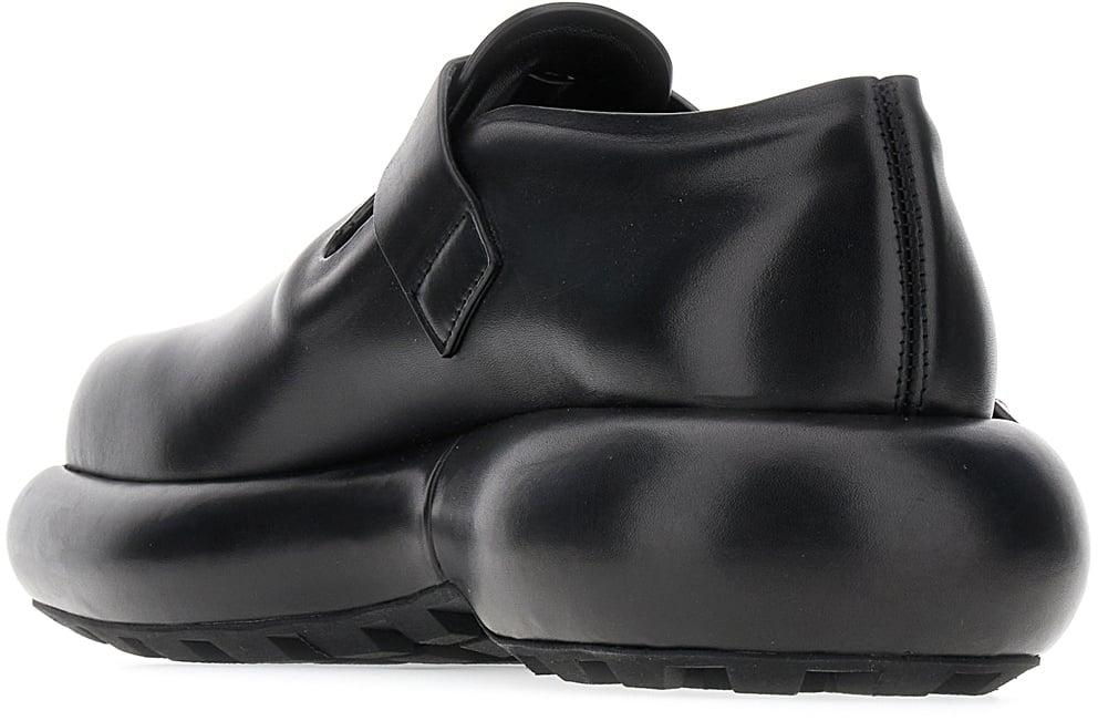 Jil Sander Jil Sander Black leather buckle shoes Blauw