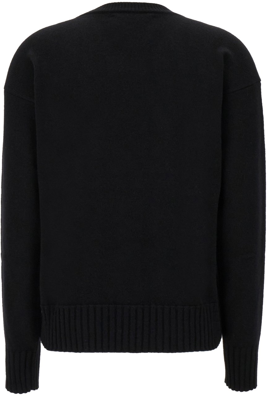 Jil Sander Jil Sander Black cashmere oversize sweater Zwart