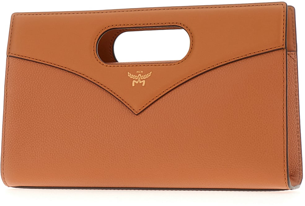 MCM MCM Caramel leather Diamond small handbag Bruin