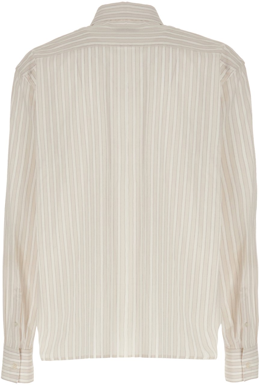 Lanvin Lanvin Embroidered cotton shirt Neutraal