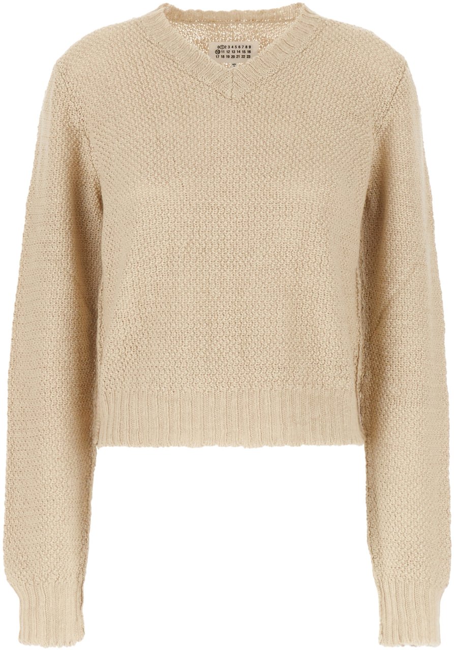Maison Margiela Maison Margiela Sand hemp sweater Neutraal
