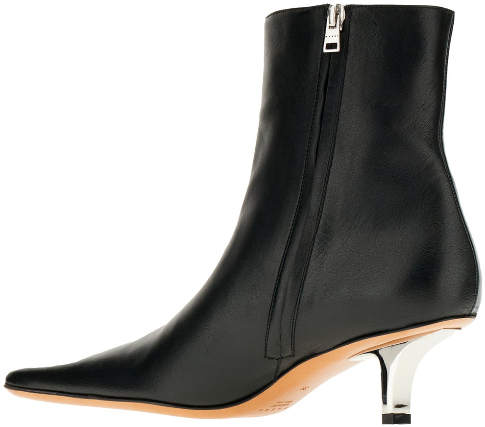 Marni Marni Black nappa leather ankle boots Zwart