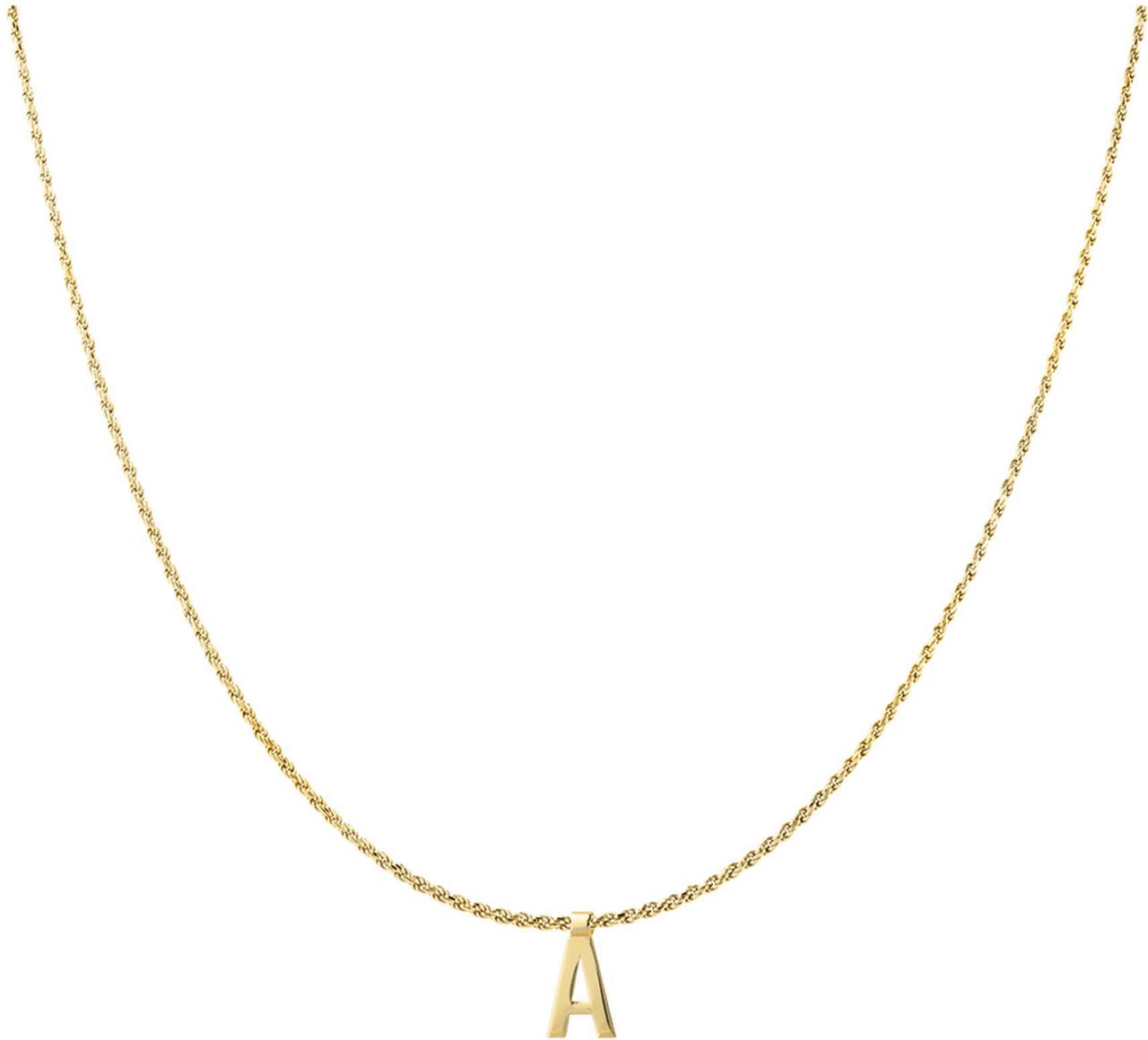 Vedder & Vedder Vedder & Vedder Ruby Rope Tag D Kettingen Goud Ruby Rope D Goud