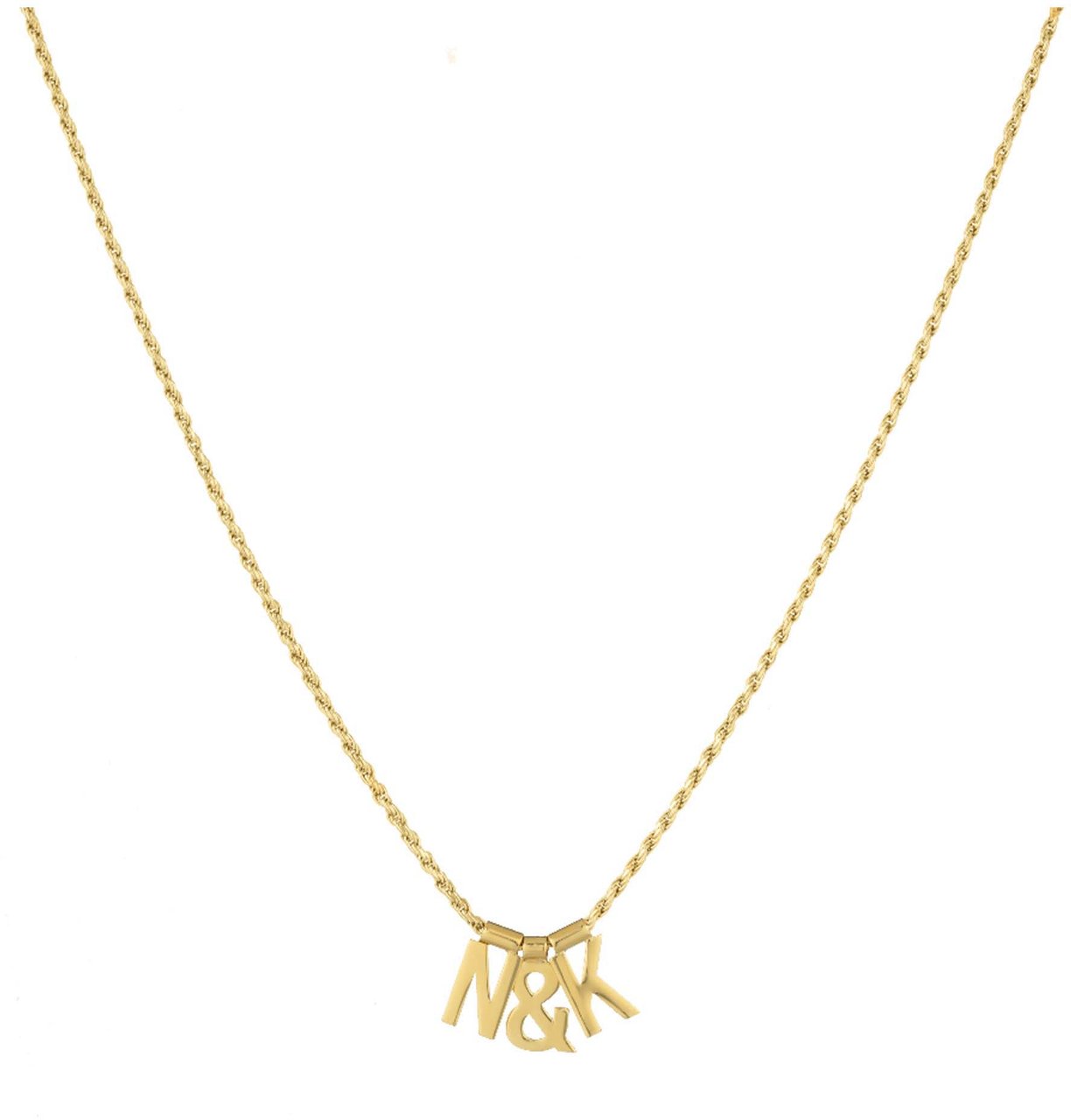 Vedder & Vedder Vedder & Vedder Ruby Rope Tag D Kettingen Goud Ruby Rope D Goud