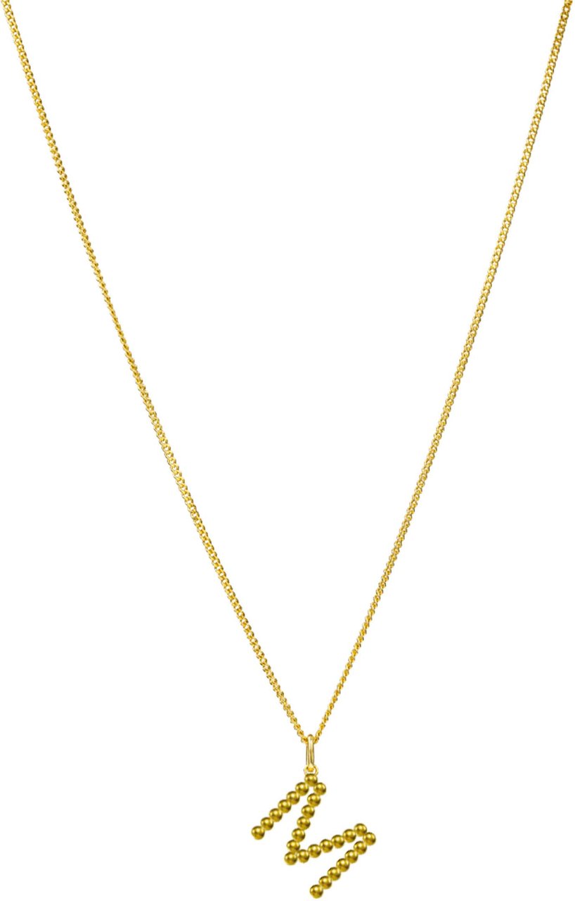 Vedder & Vedder Vedder & Vedder Bubble Letter Kettingen Goud M Goud