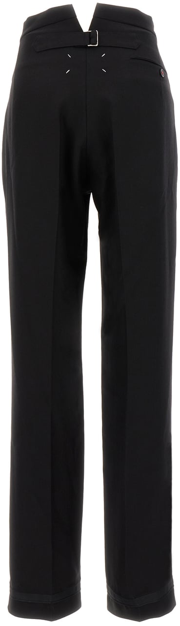 Maison Margiela PANELLED TAILORED PANTS BLACK Zwart