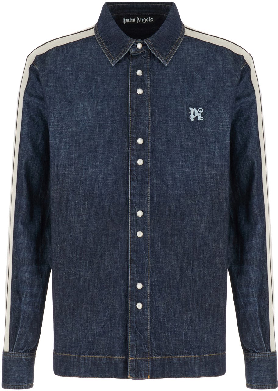 Palm Angels Palm Angels Denim shirt Blauw