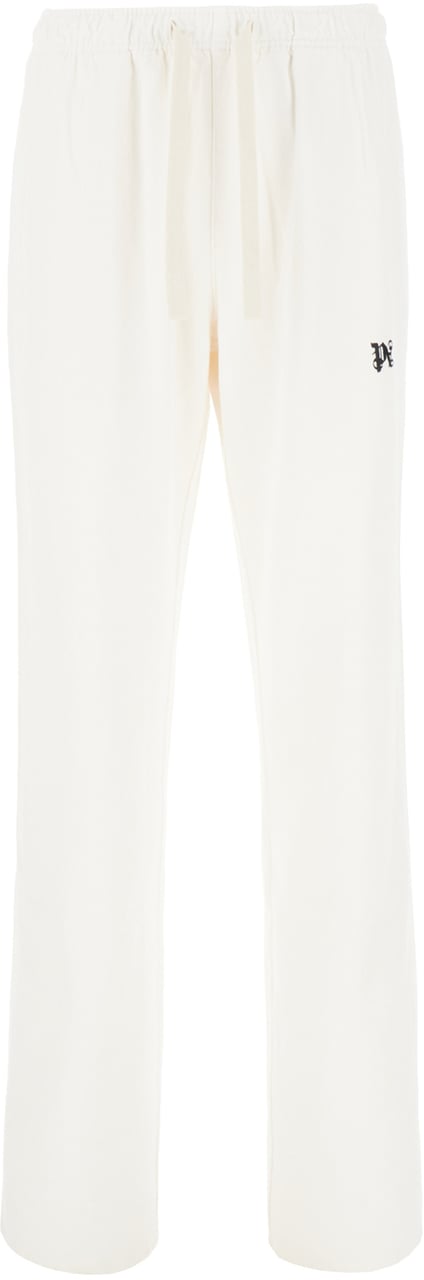 Palm Angels Palm Angels Ivory cotton blend pants Neutraal